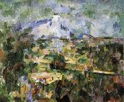 Paul Cezanne La Montagne Sainte-Victoire vue des Lauves oil painting reproduction